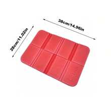 1 pieza Cojín de asiento de espuma XPE colorido para exteriores - Portátil, plegable e impermeable - Alfombra de picnic, azul, naranja, verde, rojo, adecuada para camping, senderismo y de rodillas cómoda