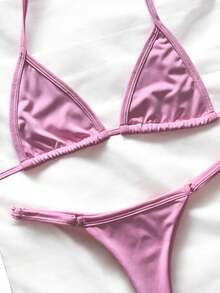 Athens Women's Suplex Curtain Bikini With Regulator - Light Pink - View 4