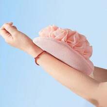 两用浴巾，纱线细密，背部柔软，不伤皮肤，2 合 1 女士浴巾手套 - 雙面2合一 - 查看 4