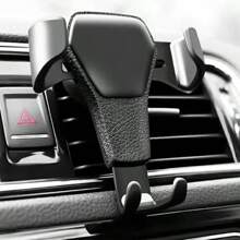 1 pieza Soporte de teléfono móvil multifuncional para salida de aire del coche, soporte de teléfono para coche por gravedad con patrón, accesorios para el automóvil