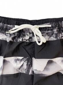 Men's Blue Stripe Board Shorts