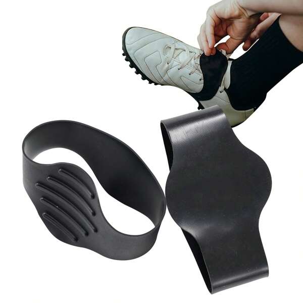 1 Paio di copri-lacci in silicone per scarpe da calcio/sportive, fermalacci antiscivolo ad alta trazione, adatti per allenamento sportivo, calcio, rugby, hockey su prato per uomo e donna