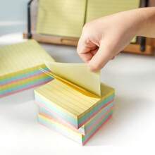 200pcs Small Lined Sticky Notes In 4 Vibrant Colors - Portable, Self-Adhesive Notepad For Students & Office Workers, Easy To Apply & Remove, Ideal For Efficient Note-Taking At Home, School, Or Office