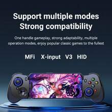 Type-C Phone Gaming Controller Works With Apple Phone 17/16/15 Series & Android  (USB-C) Mobile Game Controller , Remote Play,  Android Gamepad With Hall Joystick/Trigger - 白色 - 查看 11