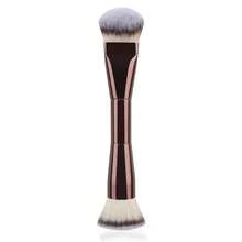 Dual-Ended Foundation & Blush Brush - Soft Bristle, Fragrance-Free, Metal Handle, For All Skin Types - Perfect For Flawless Application Of Liquid, Cream, And Powder Makeup,Foundation Brush,Concealer Brush,Blush Brush,Contour Brush,Blush Brush,Bronzer Brush,Powder Brush,Foundation Brush,Blush Brush,Giveaways - Mocha Brown - View 12