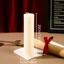 Velas perfumadas de lujo y vintage francesas en formato cilíndrico - Velas aromáticas sin humo para decoración del hogar, bodas, decoración de bodas, fiestas y ambiente romántico | Props fotográficos, ideas de regalo, velas premium de soja