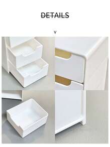 صندوق التخزين المكتبي الصغير، أثاث المكتب، تنظيم المكتب، تخزين المجوهرات والأحمر شفاه والمستحضرات التجميلية، درج للتنظيم