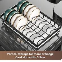 1 件厨房收纳架、台面碗碟沥水架、餐具架 - 彩色 - 查看 5