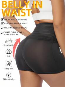 0XL-4XL 加大码高腰瘦身提臀塑身短裤，防擦伤压缩控制裤，平滑腹部，塑形大腿，舒适内衣