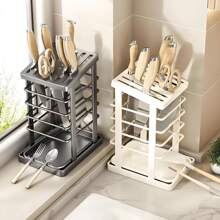 Stainless Steel Knife Holder Kitchen Storage Organizer Multifunctional Kitchen Knife Holder Knife Organizer Cutlery Organizer