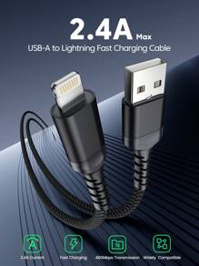 BinBoom Fast Charging Mfi Certified Lightning Cable Compatible With Iphone 14/13/12/11 Pro Max/Xs Max/Xr/Xs/X/8/7 Plus, For Ipad, And For Airpods