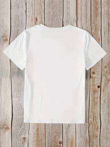 Summer Graphic T-Shirt With "Jesus Has My Back" Print, Christian Faith Lightweight Breathable Casual Simple T-Shirt, Suitable For Summer Vacation Lovers And Christian Women