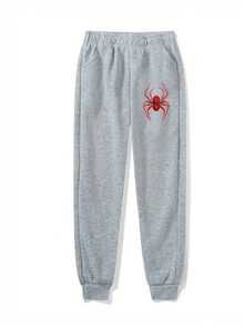 2 pantalones de chándal de niño con estampado de araña roja - Gris - Ver 2