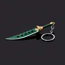 1 Pc Of Anime Peripheral Keychain Tattoo Metal Pendant Anime Big Sword Has Collection Value Halloween School Car Accessories Cute Goth Y2k Bag Accessories Lanyards With Id Holder Car Accessories Bag Charms Christmas Gift - Multicolor - View 9