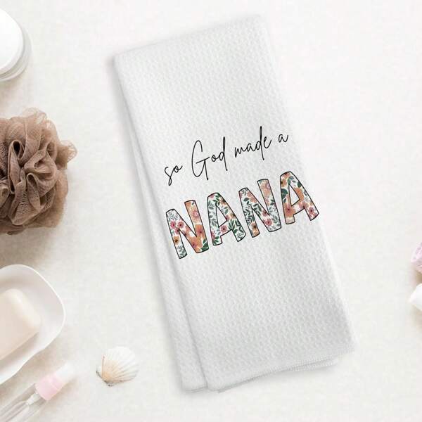 1pc Mimi Kitchen Towels Dishcloths, Mimi Gifts, Mimi Nana Gifts, Mimi Gifts For Grandma, Grandma Gifts, Make A Mimi Drying Cloth Hand Towels Tea Towels For Bathroom Kitchen, 16*24 Inches