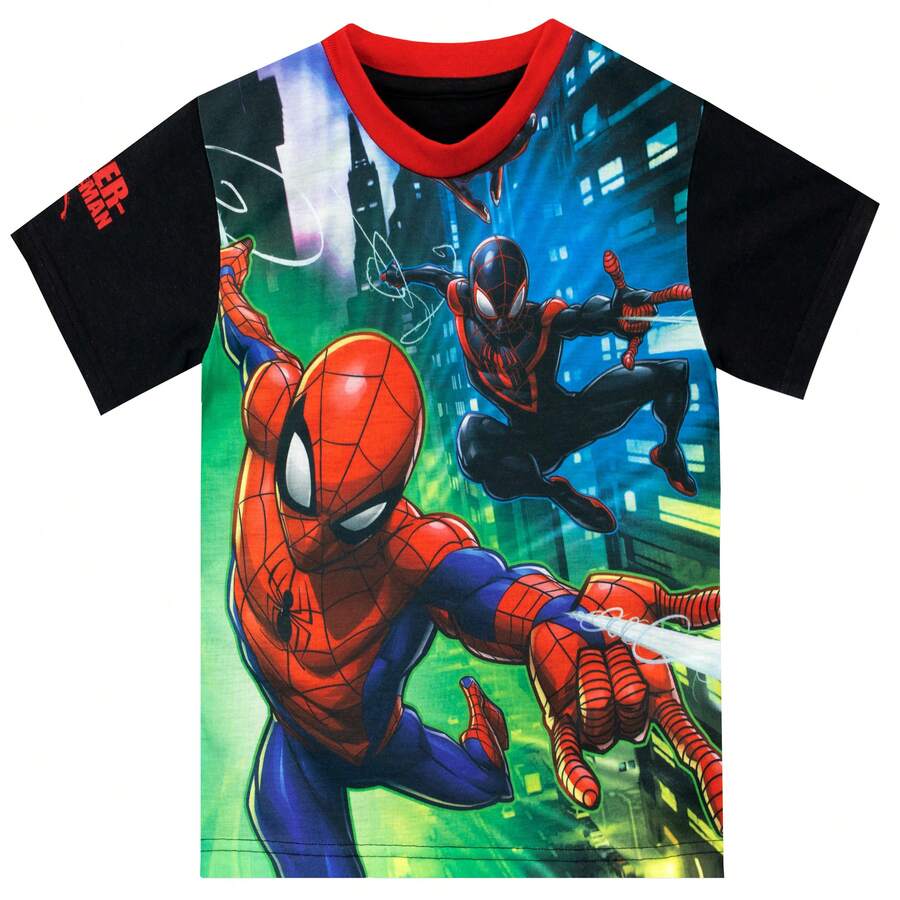 Spider-Man 漫威蜘蛛人 T 卹 |蜘蛛人男孩 T 卹 |兒童上衣