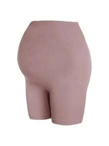3 bucăți de pantaloni scurți cu talie înaltă pentru femei însărcinate, lenjerie intimă anti-iritație fără cusături - Multicolor - Vizualizare 7