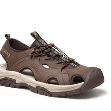 CAMEL CROWN Men's Sandals, New Summer Men's Shoes Mesh Breathable Outdoor Hollow Casual Sandals