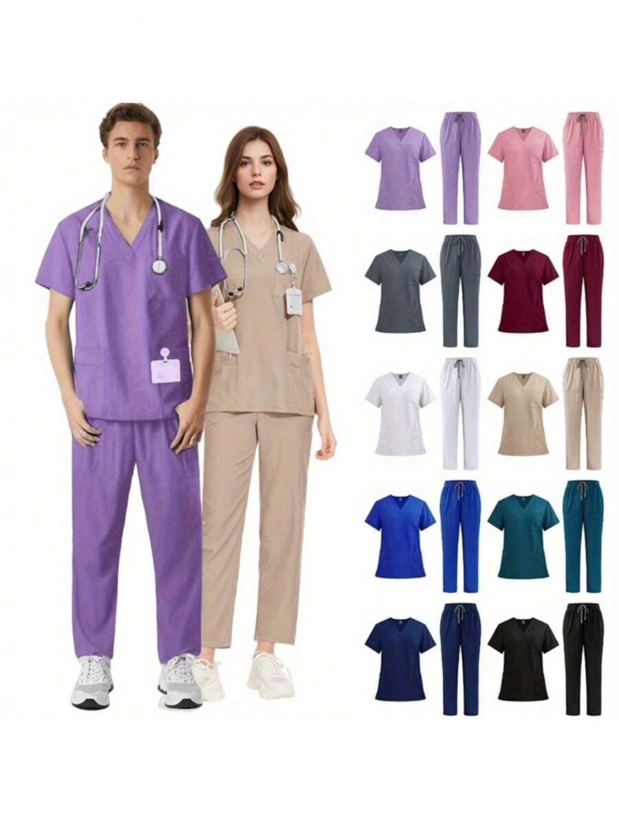Krankenschwester Rollenspiel Kollektion - 2 Teiliges detailliertes Outfit VIP Konventionskostüm (Nur Trockenreinigung)