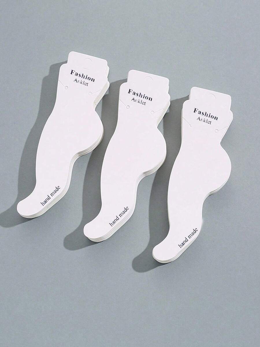10/50/100pcs Anklet Display Cards, Gift Packaging Cards - Multicolor - View 1