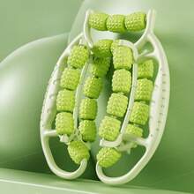 23-Roll Leg Massager & Relaxation Tool | Durable ABS Material, Modern Aesthetic Design Gym Accessories - Green - View 2