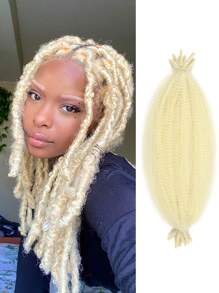 1 Packung 18 Zoll Afro Kinky Marley Flechthaar, schwarz, blond, hellbraun, schwarz, braun, rostbraun Marley Haar Häkel-Zöpfe, synthetische lockige Twist Marley Haare, lange fedrige Afro-Twist Haarverlängerungen, für den täglichen Gebrauch und Weihnachtspartys (8 Strähnen/Packung)