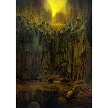 1 件现代 2025 Zdzislaw Beksinski 艺术海报墙面艺术印刷家居客厅酒吧美学装饰帆布艺术无框画 - 彩色 - 查看 12