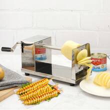 Kommerzieller kleiner manueller Kartoffel-Tornado-Hersteller, Edelstahl-Kartoffel-Twister-Maschine, für die Herstellung von Kartoffelsnacks