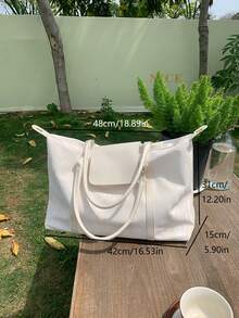 Large Capacity Travel Bag For Women,Short-Distance Business Trip Luggage Bag,Gym Fitness Outdoor Travel Lightweight Bag - White - View 8