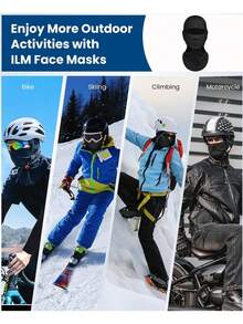 2 Pieces /1 Piece Balaclava Face Mask, Ski Mask For Men Women Football, Lightweight Sheisty, Shiesty Sun Hood UV Protector Cycling - Multicolor - View 6