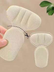 2pcs High Heel Shoe Inserts, Shoe Adjustable Heel Pads To Reduce Shoe Size And Prevent Slipping, Heel Grips For High Heels - Multicolor - View 3