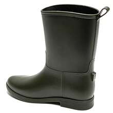 Modern, Minimalist Style, Plain, Mid-Calf Boots For Women - Green - View 3