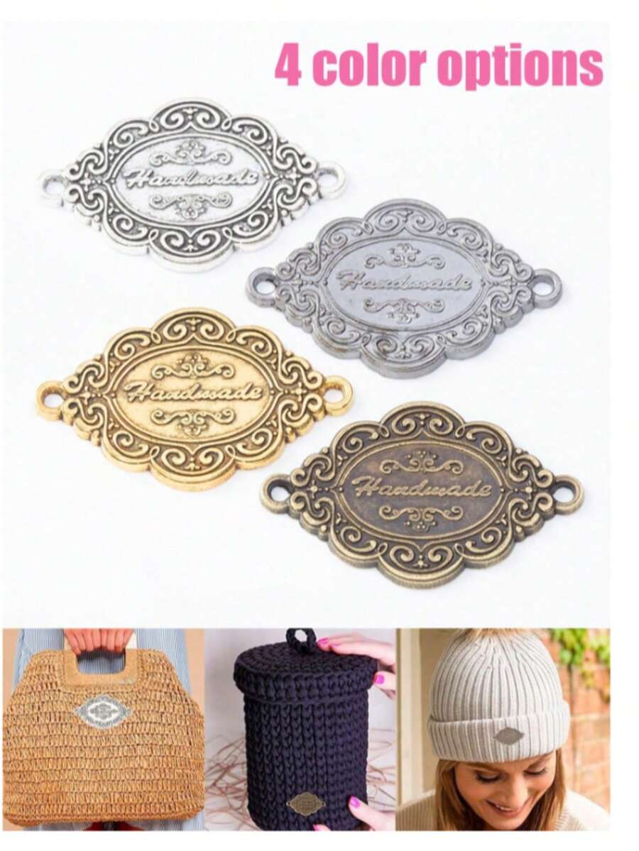 20/10pcs Metal Vintage Label DIY Bag Clothes Hat Sewing Label Clothing Accessories Retro Silvery Bronze Alloy Label Bag DIY Accessories Hand Made Letter Labels Buttons Alloy Pendant Tags Button For DIY Jewellery Making Sewing Clothing Decoration,Metal Buttons Label Charm Pendant DIY Craft Handmade Making Accessories Craft Decorations Handmade Clothing Accessories Decor DIY Handmade Clothes Labels,DIY Jewelry Accessories Pendant - Multicolor - View 1