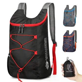 Vanaheimr Multifunctional Outdoor Folding Backpack High Density Lightweight Waterproof Nylon Fabric Sports Bag For Camping Hiking Travel Travel Bag