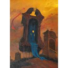 1 件现代 2025 Zdzislaw Beksinski 艺术海报墙面艺术印刷家居客厅酒吧美学装饰帆布艺术无框画 - 彩色 - 查看 37