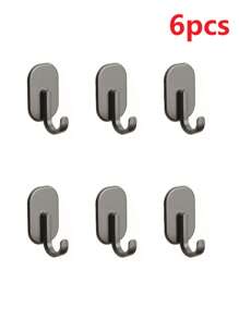 1/8/10个家用便捷黑色超强磁性挂钩，无需打孔，节省空间，功能多样，防锈，时尚壁挂式 - 非常适合露营、烧烤、厨房、冰箱和车库墙壁，个性化装饰，家居饰品，家居装饰。 - 彩色 - 查看 13