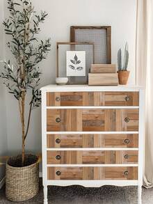 SUPSTICKER 1 件简约木纹图案装饰性剥离粘贴楼梯立管装饰，防水，适用于楼梯装饰、客厅、卧室、橱柜、地板、家庭装修，41.73 X 6.97 英寸房间装饰贴纸家居装饰墙面装饰卧室装饰浴室装饰房间装饰家居装饰客厅墙纸墙贴壁纸厨房装饰个性化贴纸 - 彩色 - 查看 8