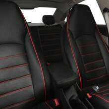 PU Leather Front Car Seat Covers High Bucket Car Seat Cover Car Interior For 308 CC For Ranger XLT 2001 For Opel - RED-2PCS - 查看 5