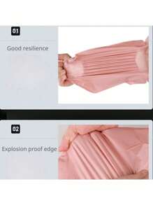 100/50/10 piezas Bolsas de empaque de unicolor impermeables y gruesas, bolsas multifuncionales simples adecuadas para la escuela, la oficina, el envío y el regreso a clases