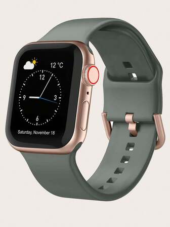 Sportarmband kompatibelt med Apple Watch-klockarmband 38mm 40mm 41mm 42mm 44mm 45mm 49mm Herr Dam, mjukt silikonarmband för Apple Watch-serien 9/8/7/6/5/4/3/2/1/SE/Ultra