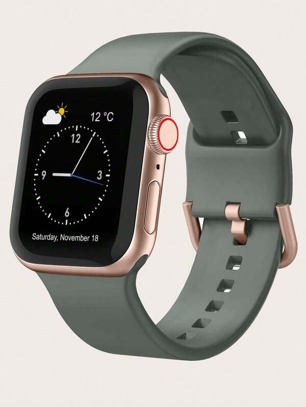 Cinturino sportivo compatibile con Apple Watch, cinturini per orologio da 38mm, 40mm, 41mm, 42mm, 44mm, 45mm, 49mm, per uomo e donna, cinturino in morbido silicone per Apple Watch Serie 9/8/7/6/5/4/3/2/1/SE/Ultra