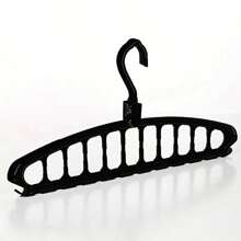 4 Pcs 11 Holes Multi-Functional Swivel Non-Tracking Clothes Hanger - Space-Saving Multi-Hook Design For Neat Closet Organization, Durable And Lightweight For Home Or Travel Use, Multi-Functional Non-Tracking Clothes Hanger