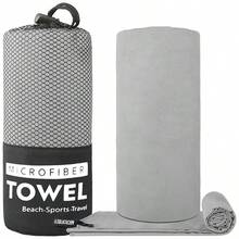 Toalla de fitness de microfibra - Toalla de microfibra ultra suave de secado rápido, esencial absorbente para camping y viajes, toalla de sudor absorbente para entrenamiento y yoga, compacta y ligera para viajes, playa, natación, senderismo, gimnasio, camping, mochilero, piscina, barco, autocaravana, picnics y talla grande - Toalla de baño portátil para deportes, actividades al aire libre y uso diario - Multicolor - Ver 17