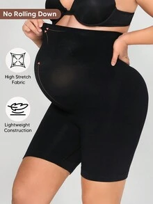 Maternity High Elasticity Cropped Leggings Suitable For Daily Wear