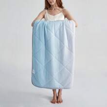 1 buc. Cuvertură de vară, răcoritoare, cu gradient minimalist, pătură ușoară, respirabilă, pentru cei care dorm cald, potrivită pentru utilizarea AC în dormitor și activități în aer liber