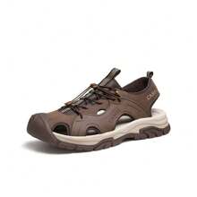 CAMEL CROWN Men's Sandals, New Summer Men's Shoes Mesh Breathable Outdoor Hollow Casual Sandals