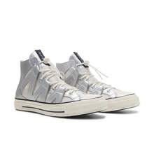 Converse 2025 女式 Chuck 70s 季节性高帮帆布硫化运动鞋 A15187C - 銀色 - 查看 3