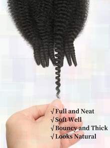 1 Packung 18 Zoll Afro Kinky Marley Flechthaar, schwarz, blond, hellbraun, schwarz, braun, rostbraun Marley Haar Häkel-Zöpfe, synthetische lockige Twist Marley Haare, lange fedrige Afro-Twist Haarverlängerungen, für den täglichen Gebrauch und Weihnachtspartys (8 Strähnen/Packung)