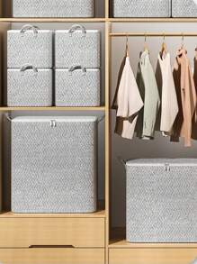 1pc Large Capacity Clothes Storage Bag,Camping Picnic Sundries Bag, Wardrobe Storage Organizing Bag,Foldable Portable Storage Bag Decorations Non-Woven Quilt Storage Bag, Quilt Travel Moving Storage Packing Bag, Clothes Luggage Storage Bag, For Seasonal Storage And Organization Decorations Autumn Decor Festival Decor Room Decor Home Decor Fall Decor Bedroom Decor Christmas For Holiday Gift Giving