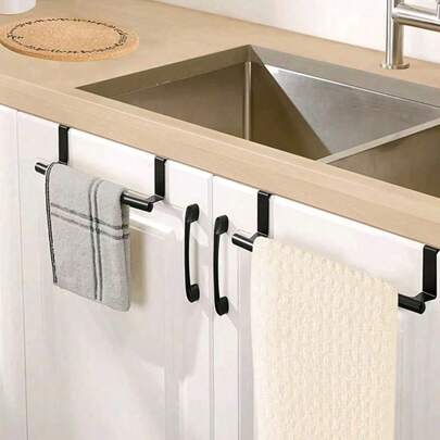 1 cái, Giá treo khăn gia dụng không đục lỗ treo tường cửa tủ phía sau cửa giá để đồ giá treo khăn đơn không đóng đinh thanh treo giẻ trang trí phòng tắm gia đình phụ kiện phòng tắm tổ chức phòng tắm trang trí mùa thu trở lại trường